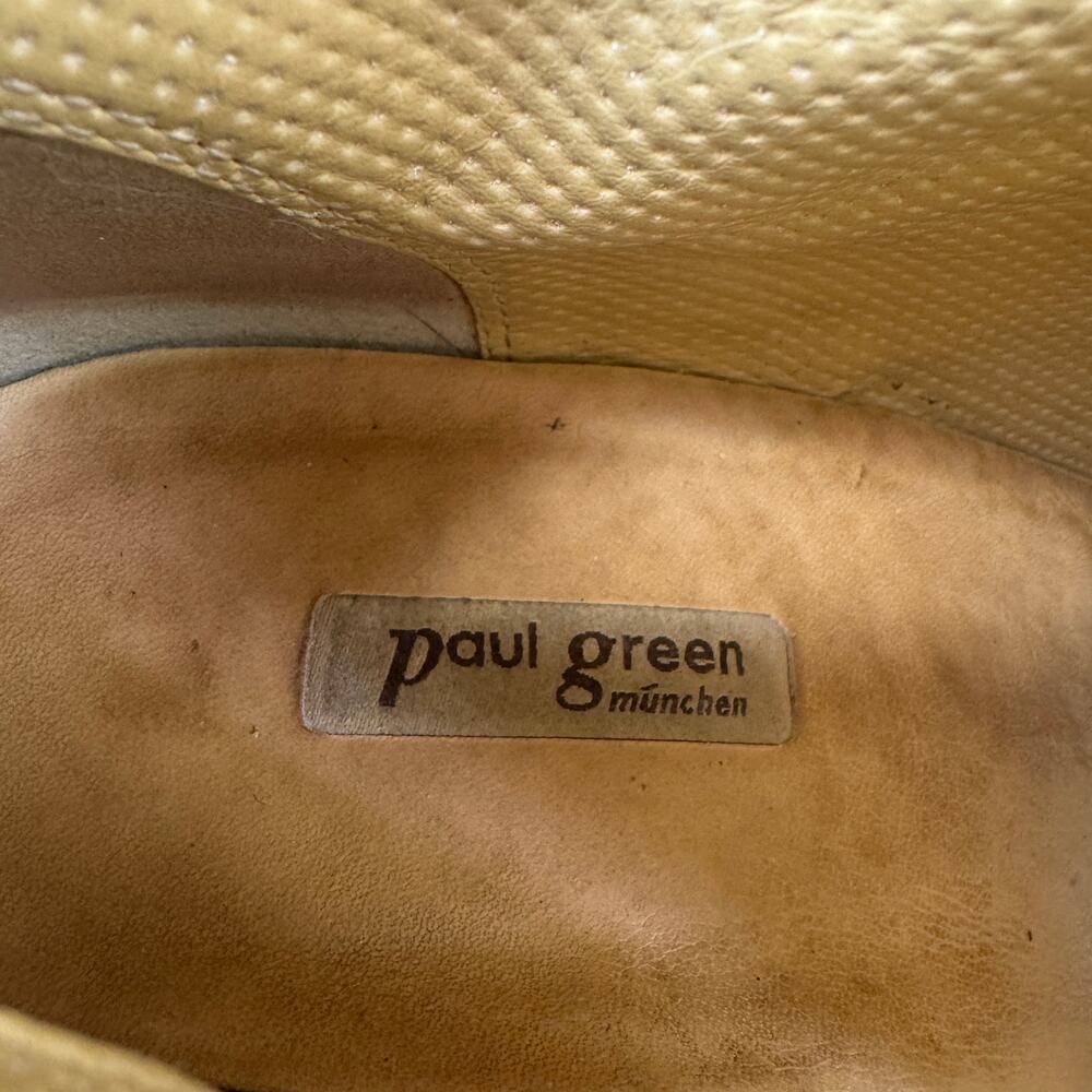 Paul Green Brown Bellini Peep Toe Bootie Distressed Leather Ankle Boot Size 8 - Picture 12 of 15
